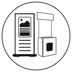 Рекламни банери-Промо пулт-Рол банери