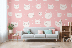 детска тапета маче