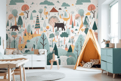 детска тапета со животни