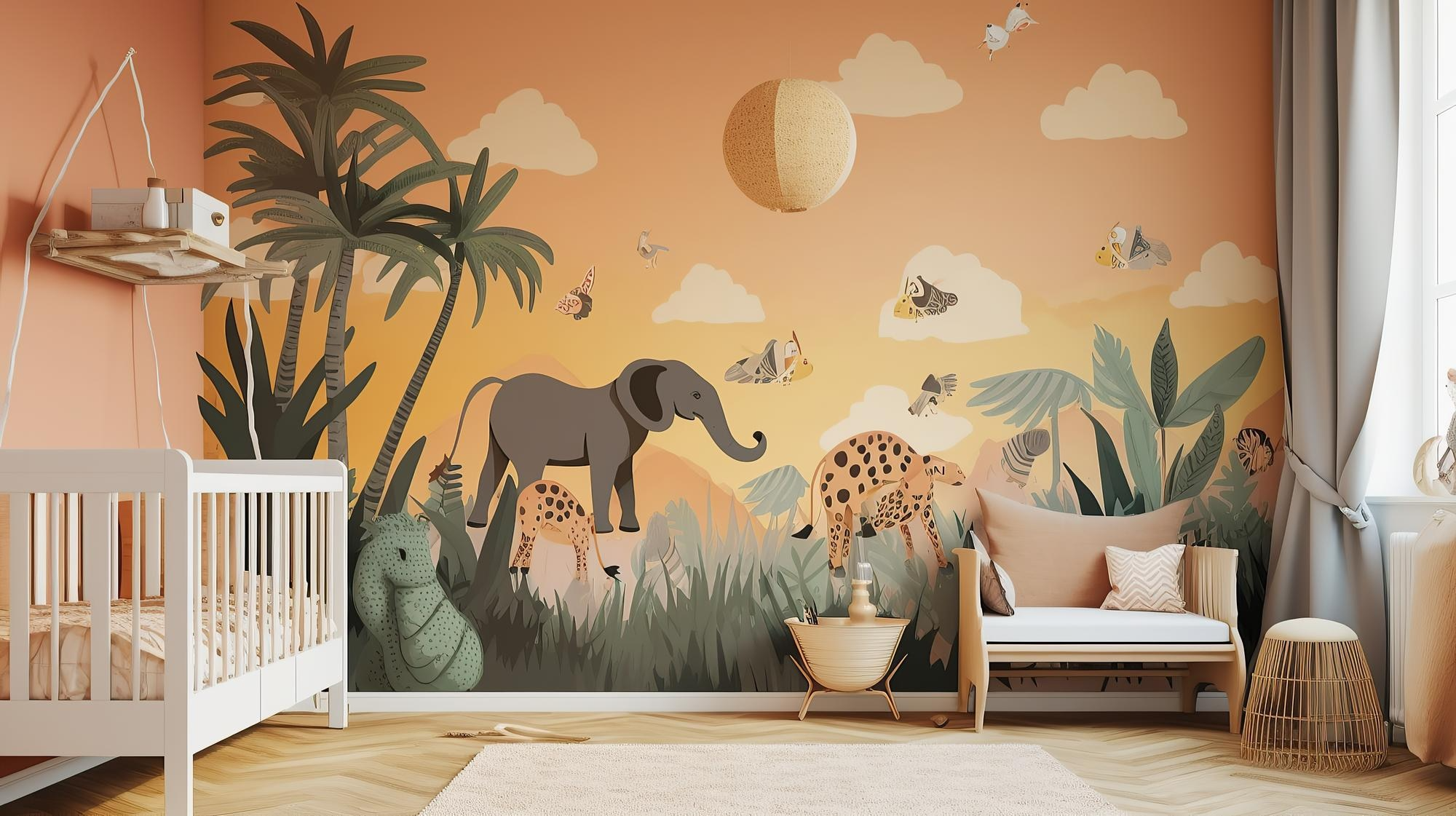 детска тапета сафари