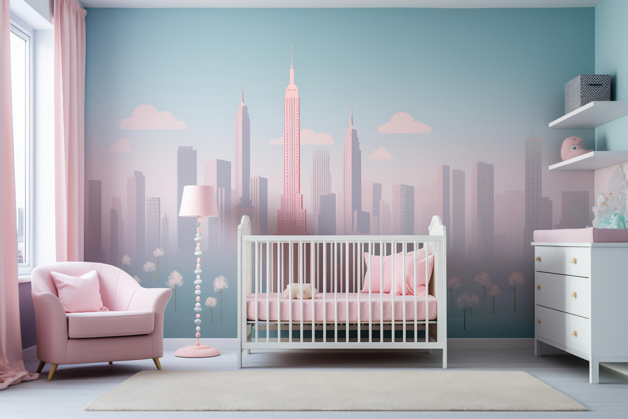 детска тапета градови