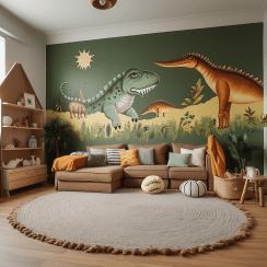 детска тапета два дионсаурси